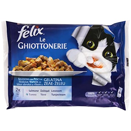 Felix le Ghiottonerie con Pesci Gatto 4 x 100 g