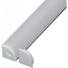 (10pz) Profilo di alluminio per strip LED 2mt angolare